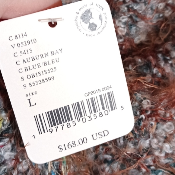 Free People stellar pullover in auburn bay Size L New NWT Very Oversize fit - Picture 9 of 9